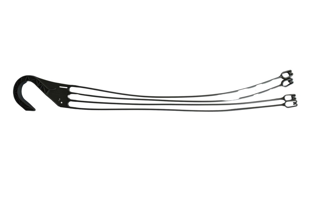 5 OLIVE GREEN Replacement PLASTIC HANGERS for 12" hanging baskets (4 -strand)