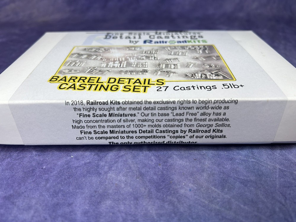 Railroad Kits Barrel Details Casting Set (27 Castings)