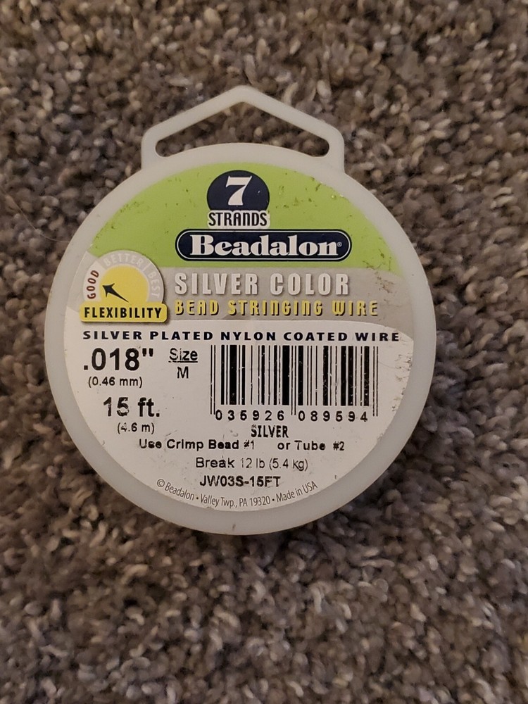 Beadalon 7 STRAND Bead, Gem Stringing Flex Wire (Various Colors + Sizes)