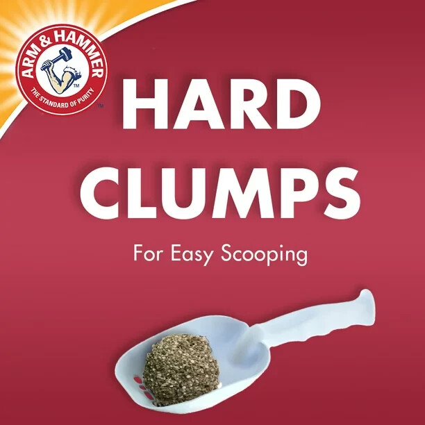 (2 pack) ARM & HAMMER Double Duty Cat Litter, Advanced Odor Control Clumping Cat