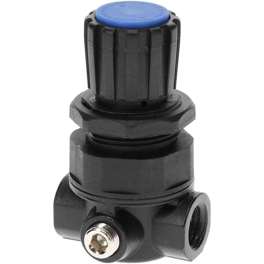 PRO-SOURCE Mini Compressed Air Regulator: 1/4" NPT, 170 Max psi, 53 CFM