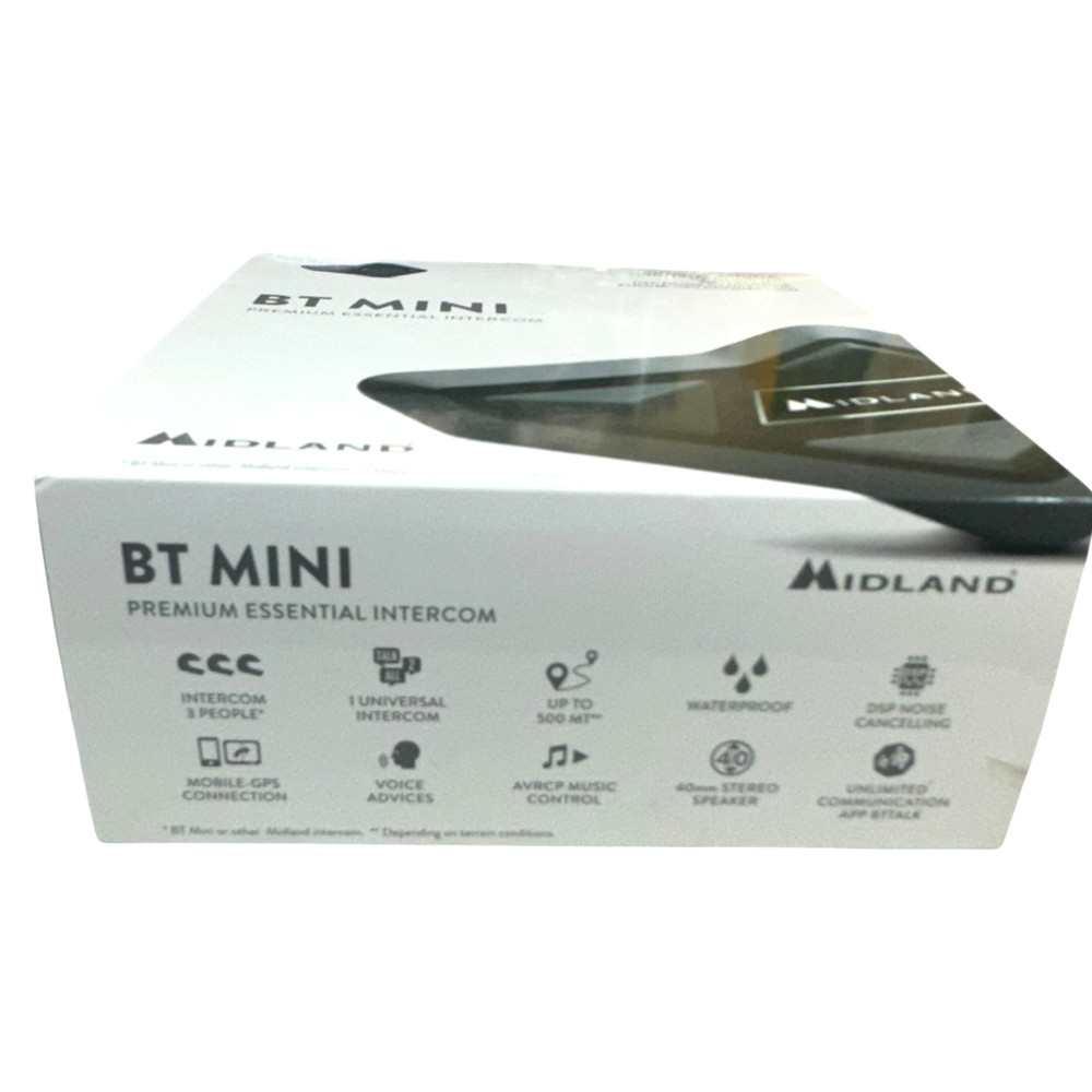 Midland BT Mini Single Motorcycle Helmet Intercom Communication