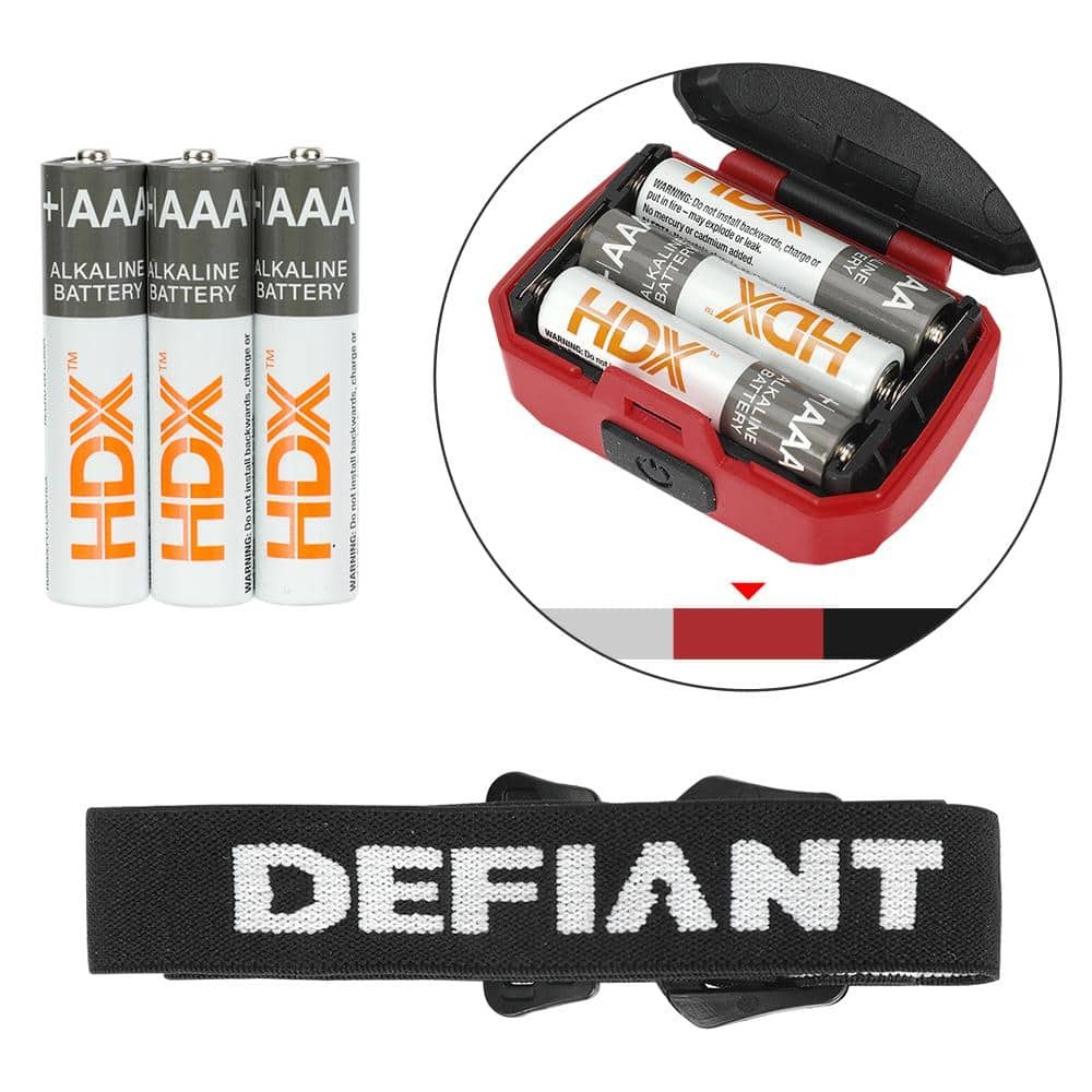 Defiant 200 Lumens Headlight (3-Pack)