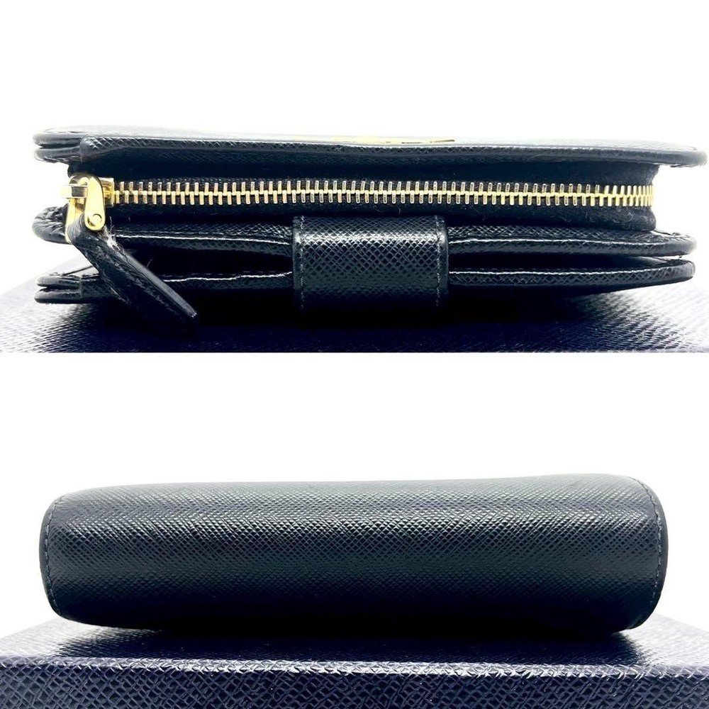 PRADA Two-Fold Wallet Saffiano Metal Logo
