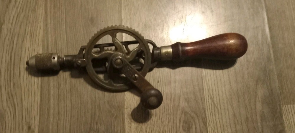 Vintage Crane Manufacturing Company, Hand Crank Egg Beater Drill, Smooth Works
