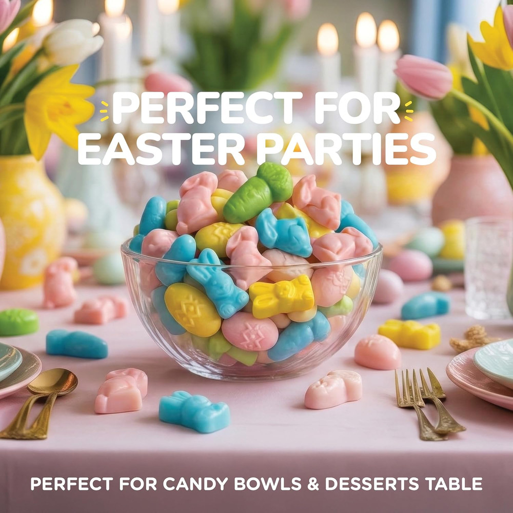 Easter Mello Creme Mix, 24 Oz Bulk Resealable Bag, Spring Candy Assortment with