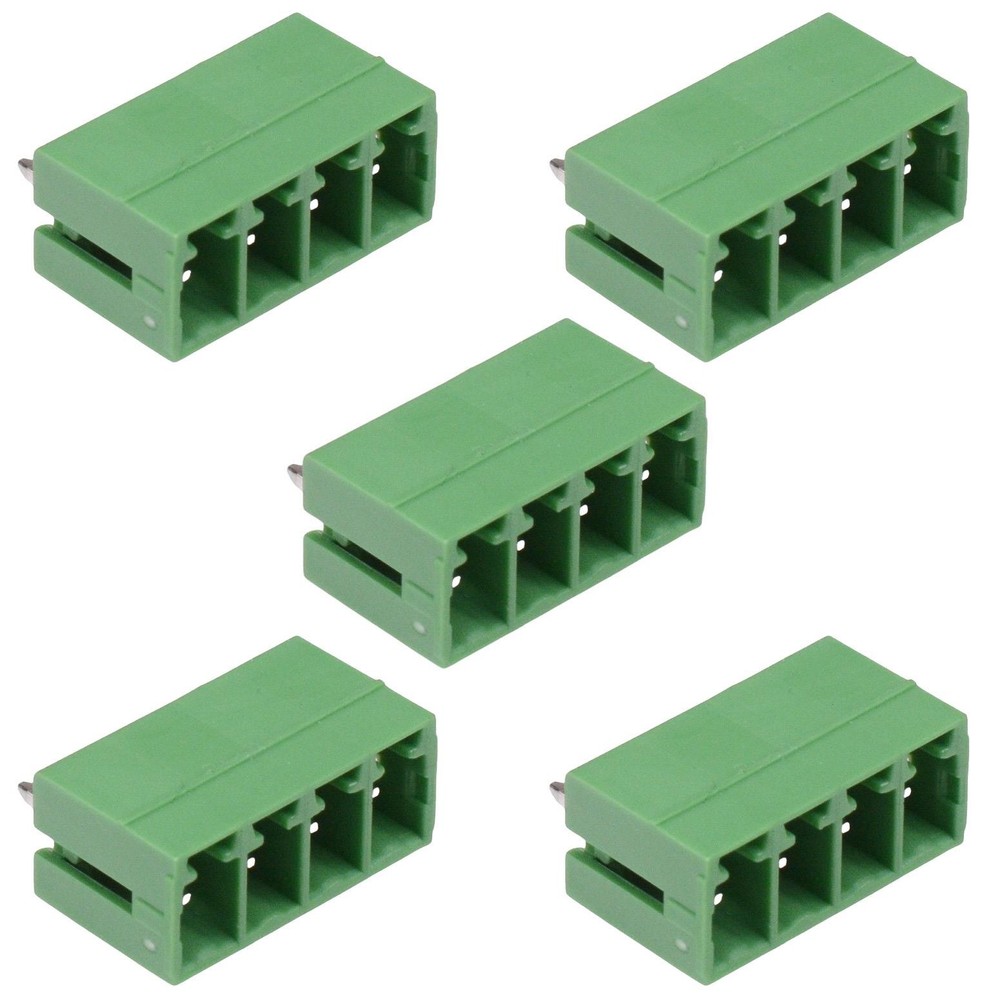 5 x 4-Way 3.81mm Vertical Closed Header 8A 300V