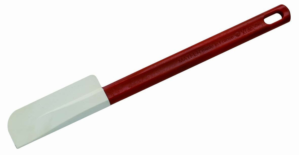 Bourgeat Elveo High Temperature Narrow Rubber Spatula, 10"