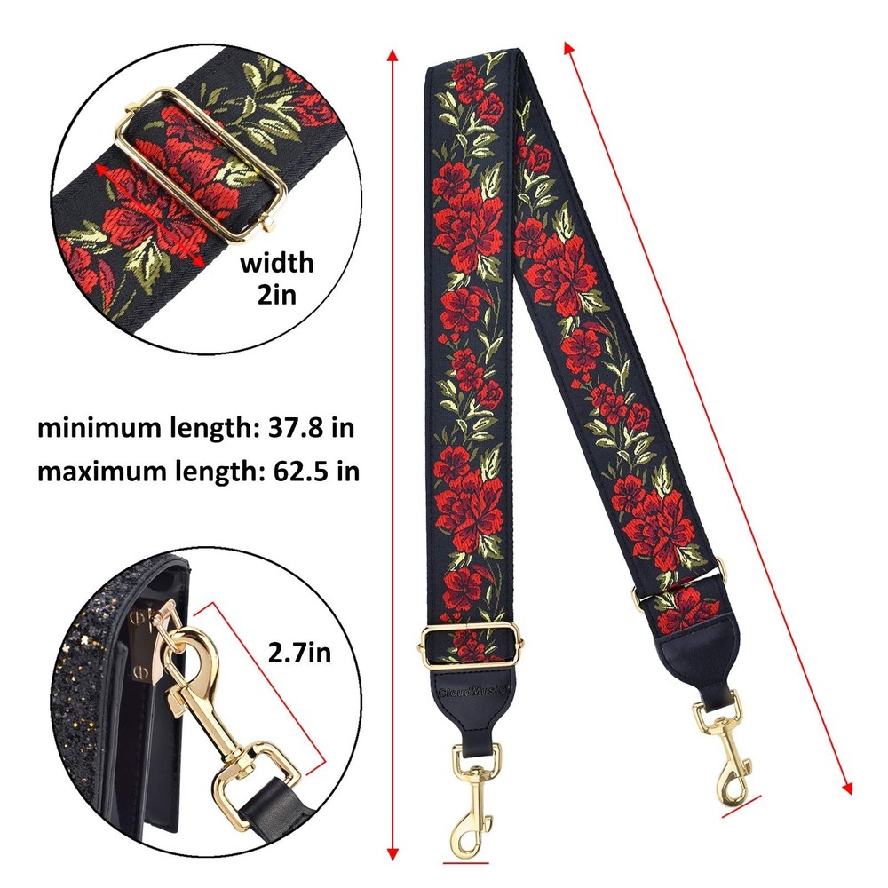 CLOUDMUSIC Handbag Strap Replacement Shoulder Crossbody Strap Purse Strap for...