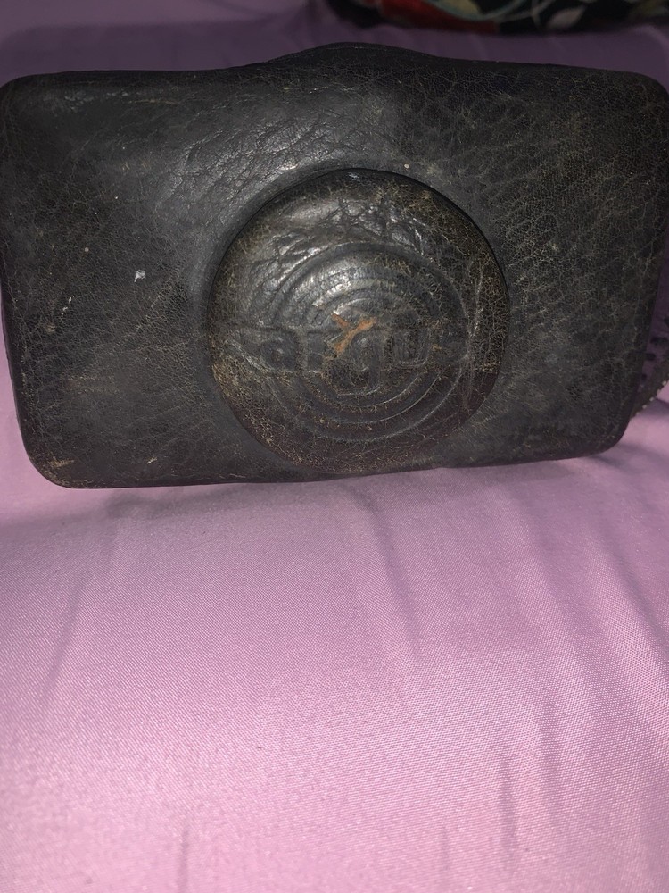 Seagull Black Box Camera with Leather Case and Geometric Design