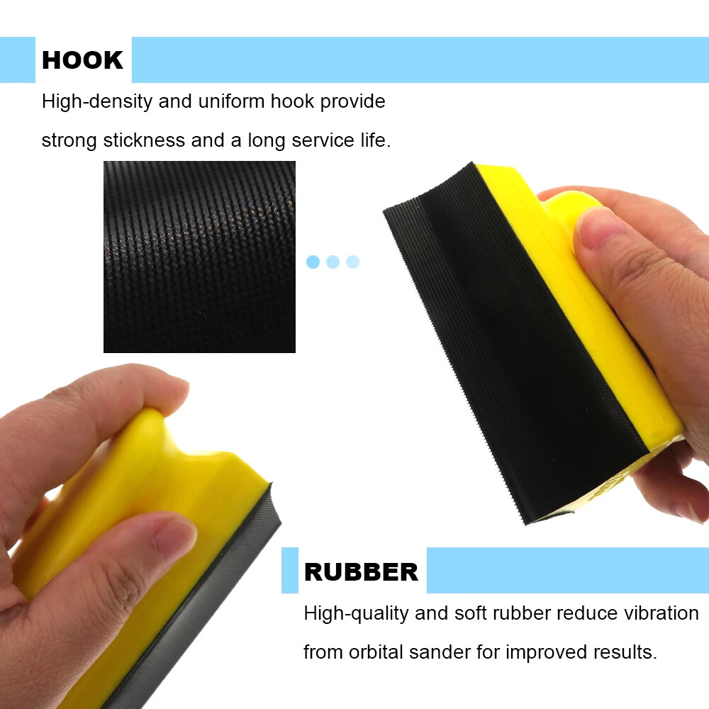 9 Pcs Hand Sanding Block Set Sanding Disc Holder Grinding Sponge Abrasive Tool