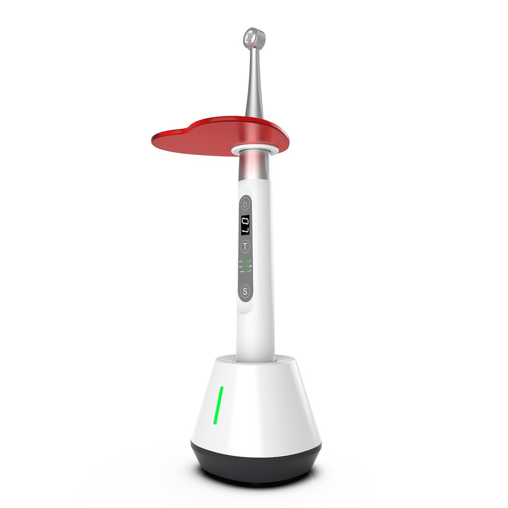 Dental Wireless 10W LED Curing Light 1 Second Curing Flexible Head C25 Plus USA
