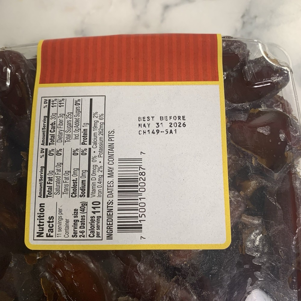 Sun Date California Whole Dates 2 Lbs