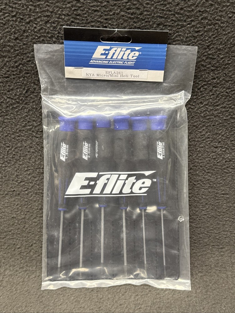 E-Flite EFLA261 Micro/Mini Heli Tool Assortment 6 pc Pouch NEW Phillips Allen MM