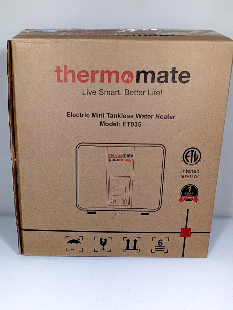 Tankless Water Heater Electric, Thermomate 3500W 120V ET035, New, open box