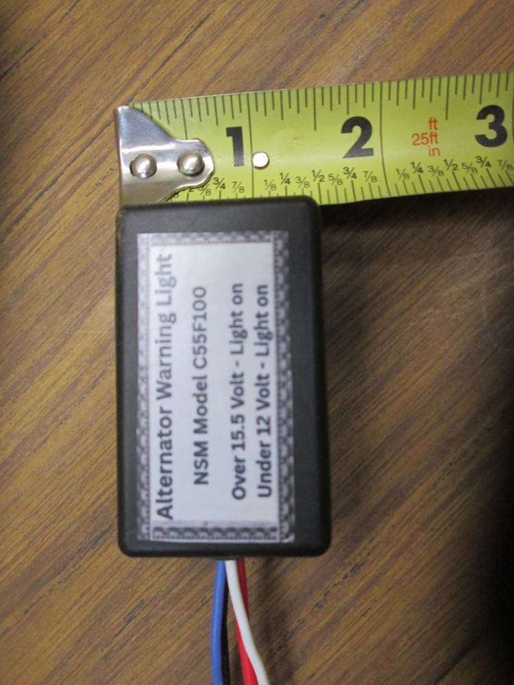 One Wire Alternator / Battery High Low Voltage Warning Light Module