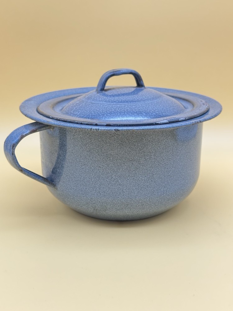 Vintage Moore Glasstex Enamelware Junior Combinet w/ Lid