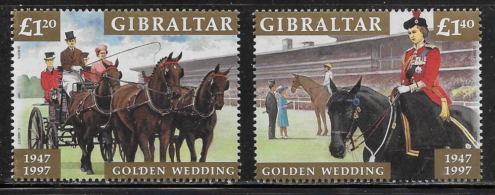 Gibraltar Scott #'s 733 - 734 MNH