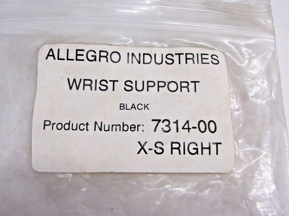 NEW! ALLEGRO WRIST SUPPORT #7314-00 RIGHT / X-SMALL
