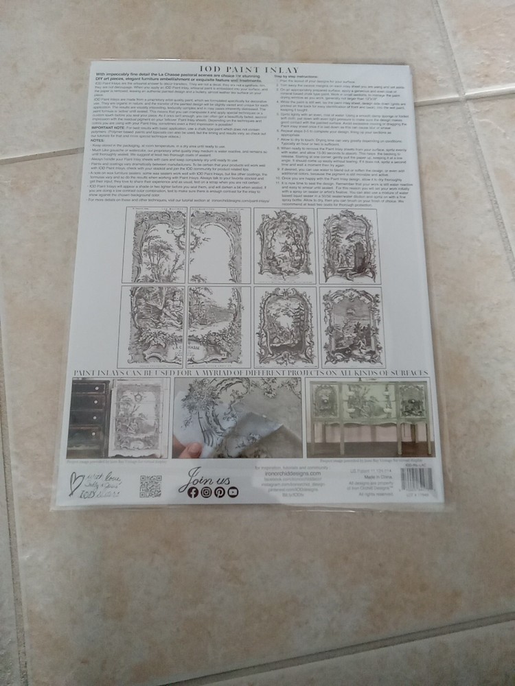Iron Orchid Designs Paint Inlay "LA Chasse"