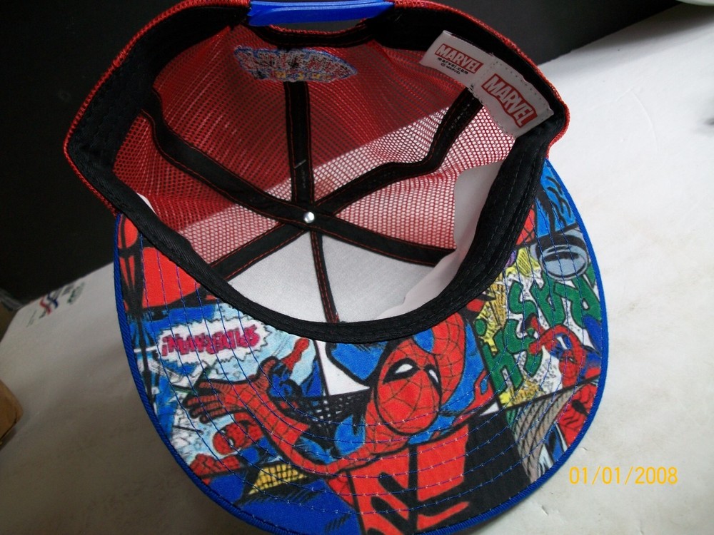 Amazing Spiderman Hat - NWT - Marvel Adjustable - Snapback