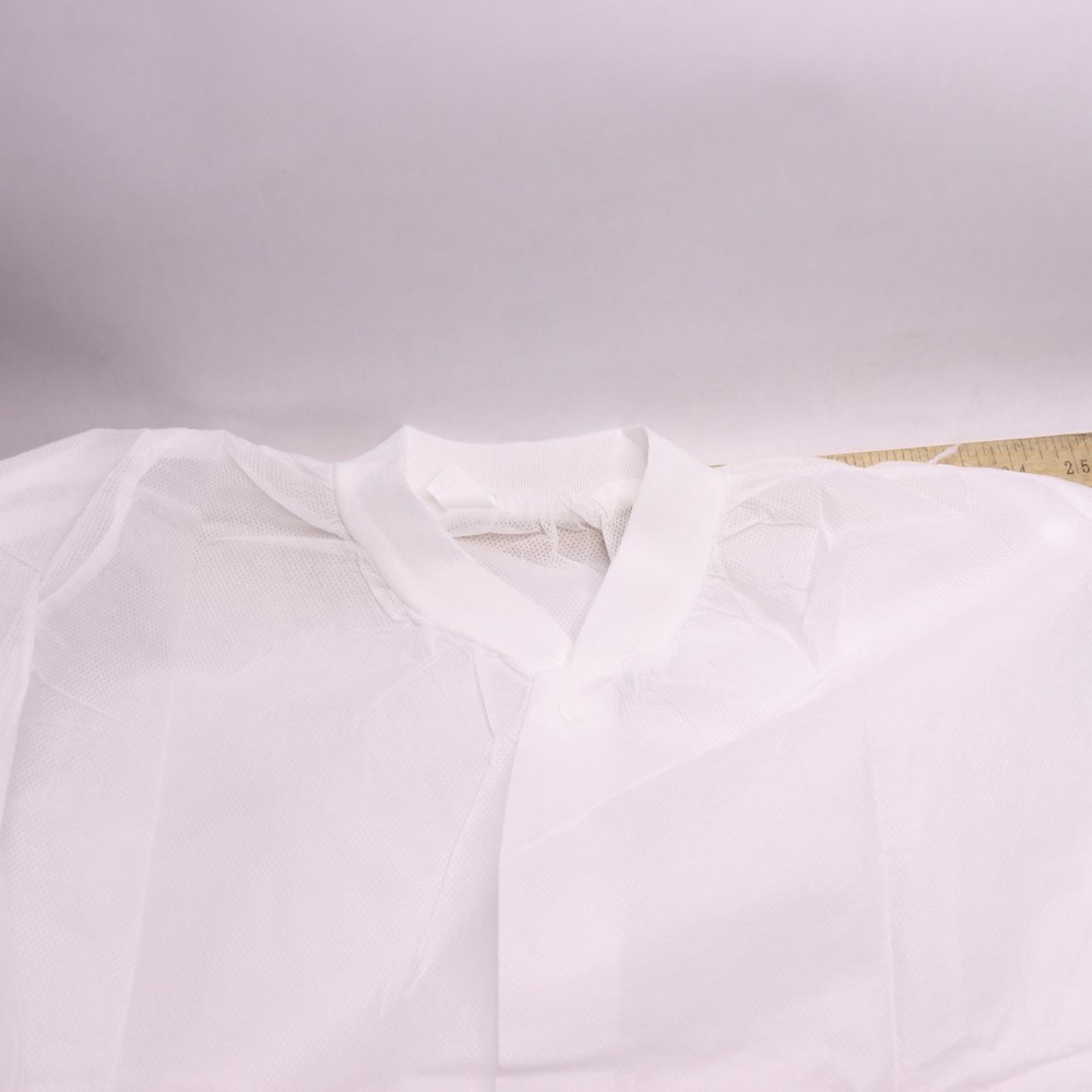 Lab Coat With Elastic Wrist Polypropylene White XL