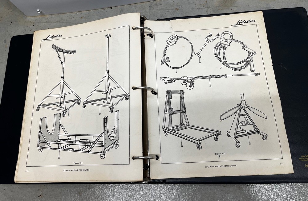Lockheed Lodestar Model 18 Maintenance Parts Catalog-Original