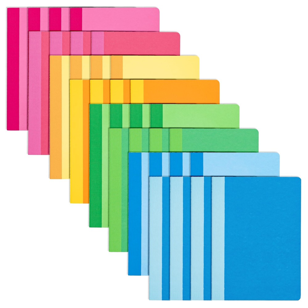 32-Pack Composition Notebook Journals, 60 Pages, 8 Color Covers with College ...