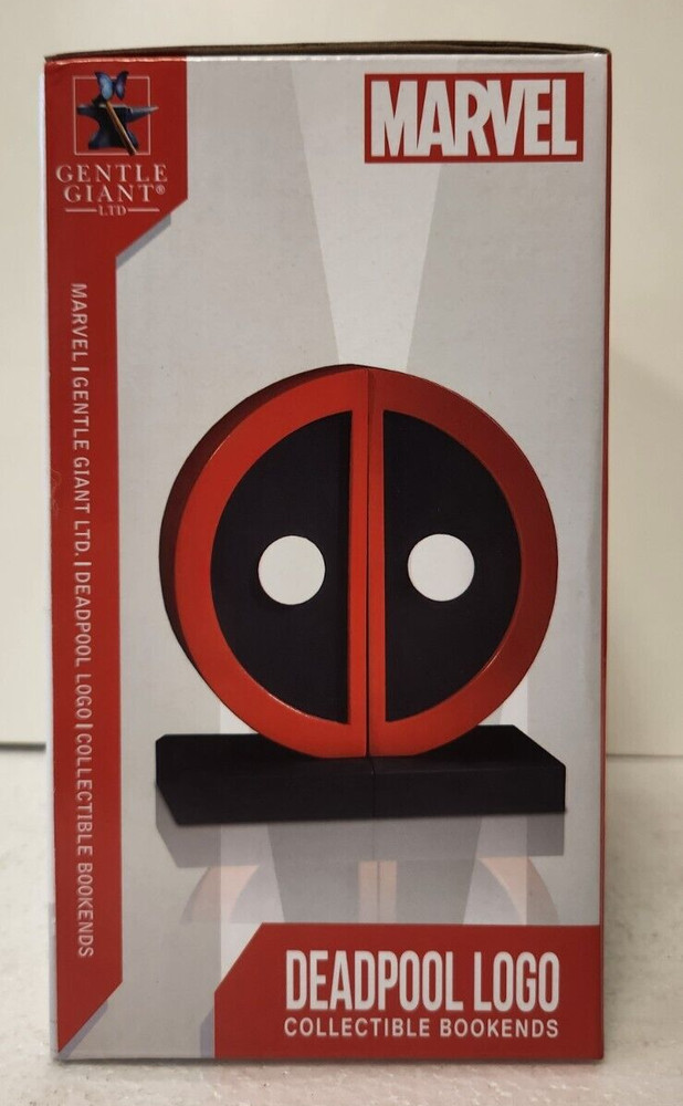Marvel Deadpool Logo Collectible Bookends NIB