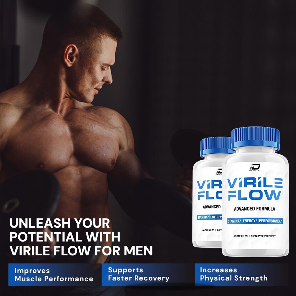 (2 Pack) Virile Flow for Men Capsules – VirileFlow Pills, Virile Flow Advanced
