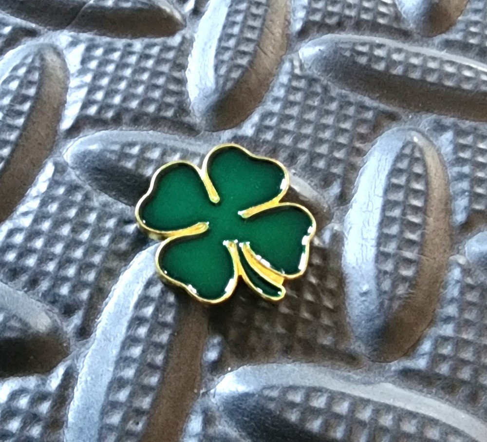 Shamrock / Four Leaf Clover Lapel or Hat Pin - St. Patrick