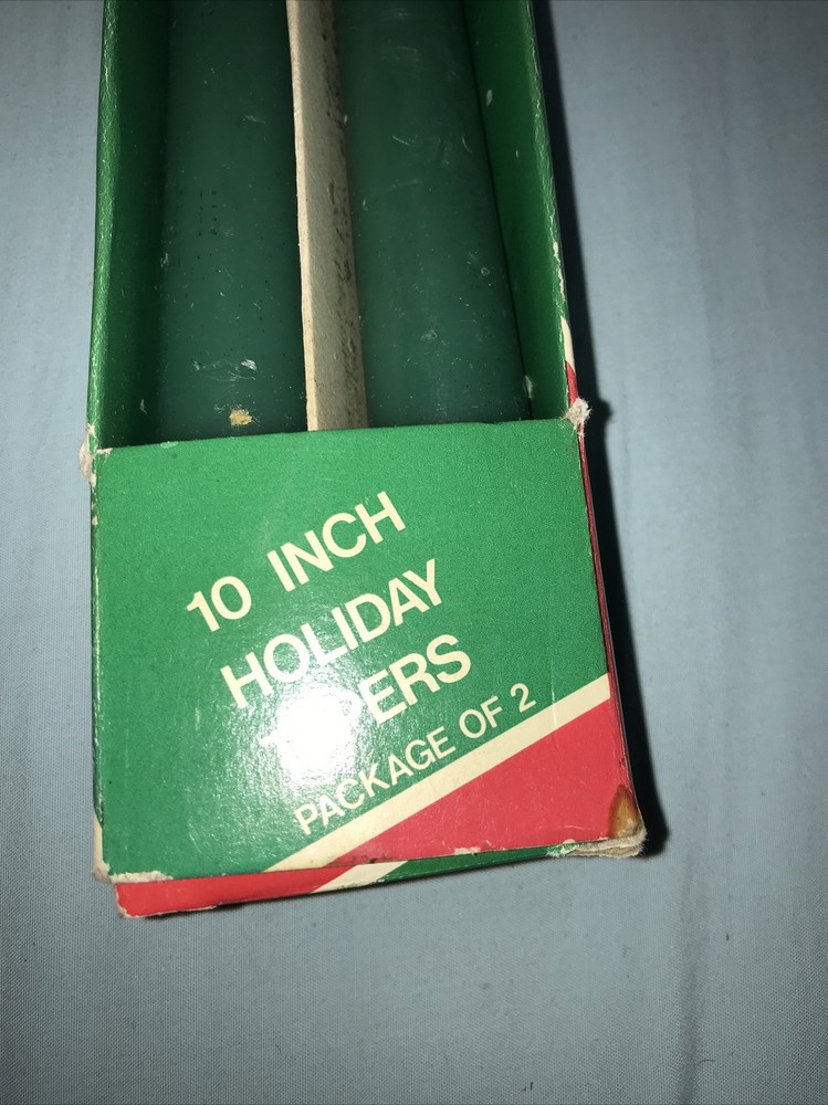 Vtg Woolworth’s 10” Holiday Tapers