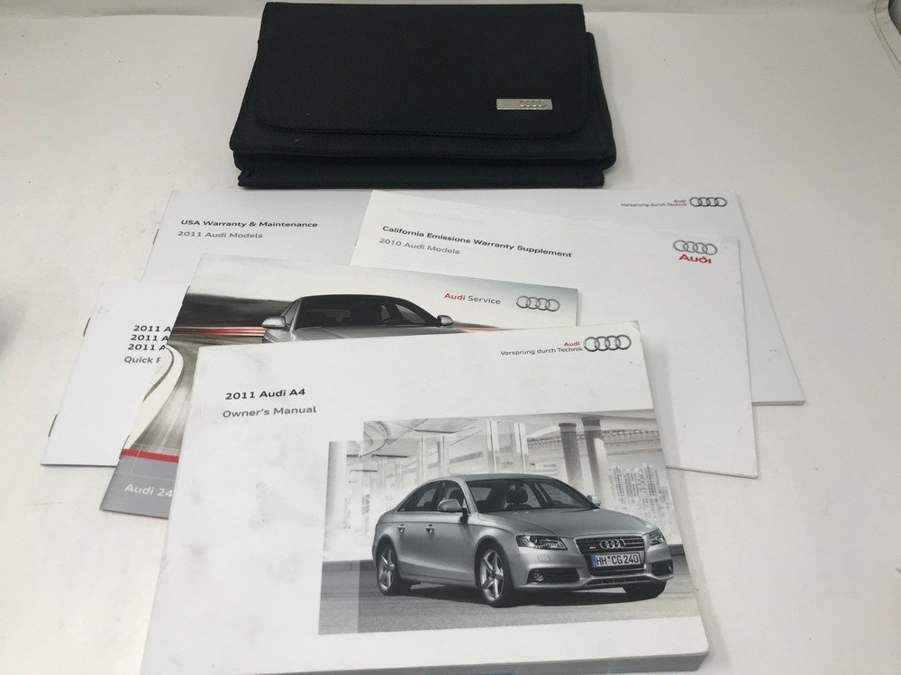 2011 Audi A4 Owners manual Set With Case OEM OM04116