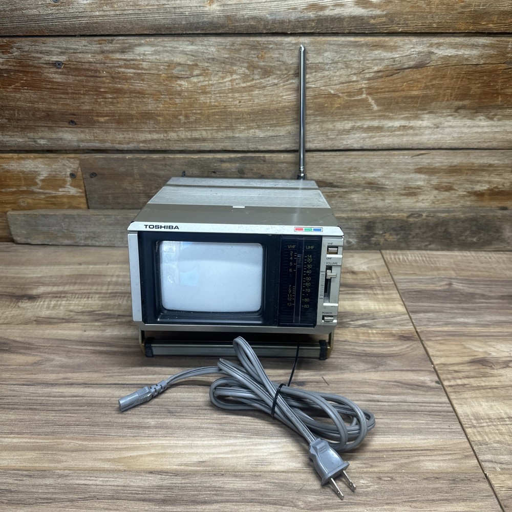 Toshiba CA045 Portable TV Camping Untested