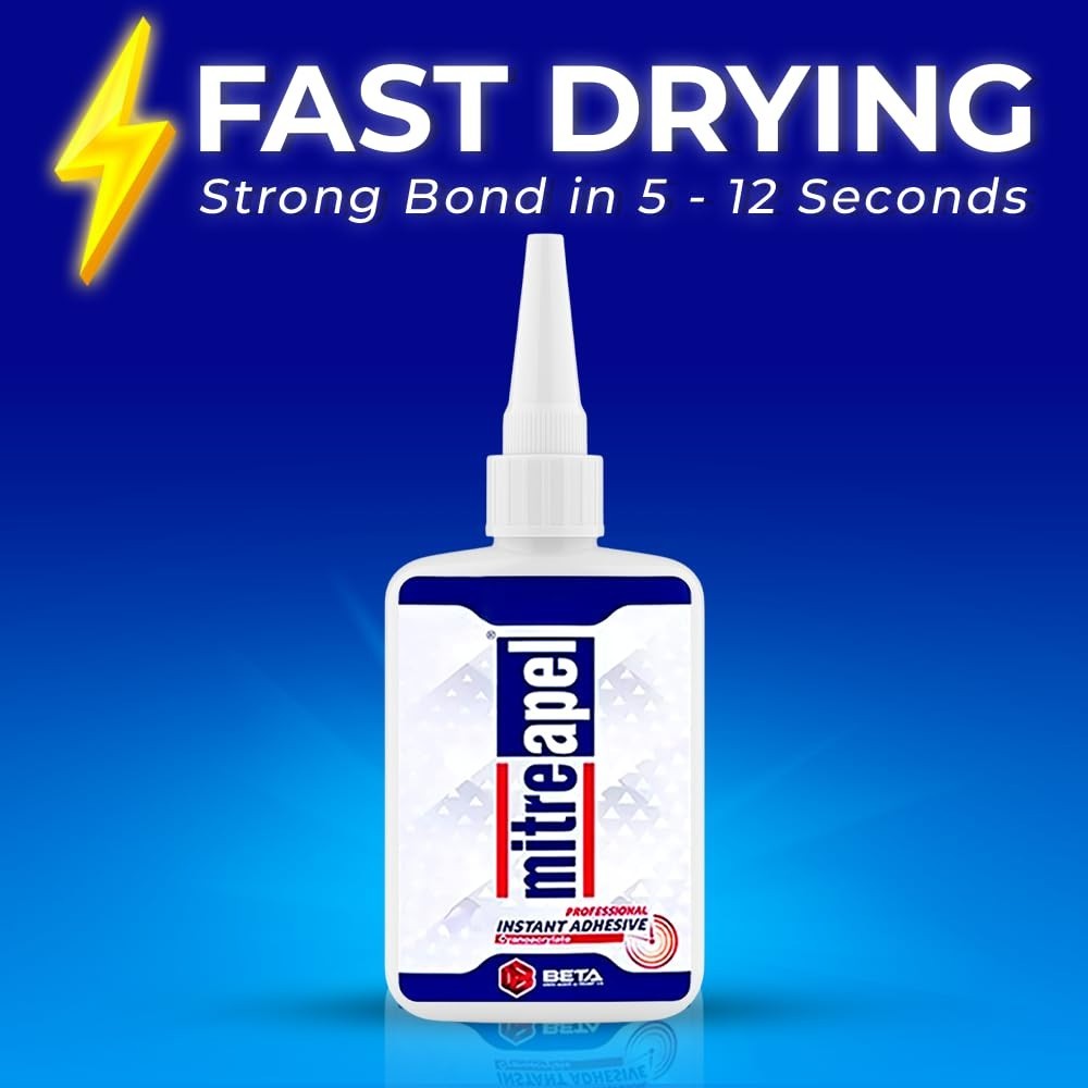 Instant Bond Professional Adhesive with Activator for Wood and Ceramic Projects