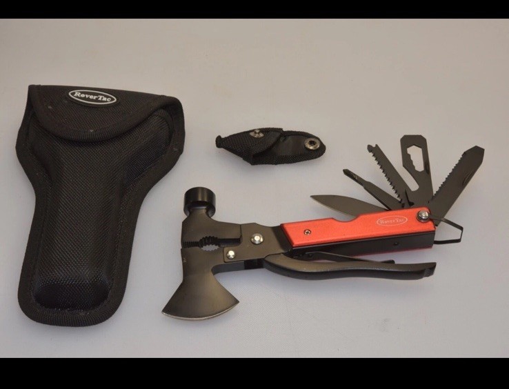 RoverTac 14-in-1 Multitool Camping Axe Hatchet - New