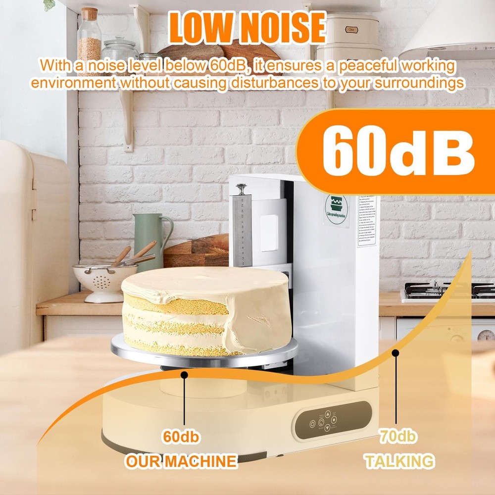 Automatic Cake Cream Spreading Coating Smearing Machine 110V Decorating Spreader