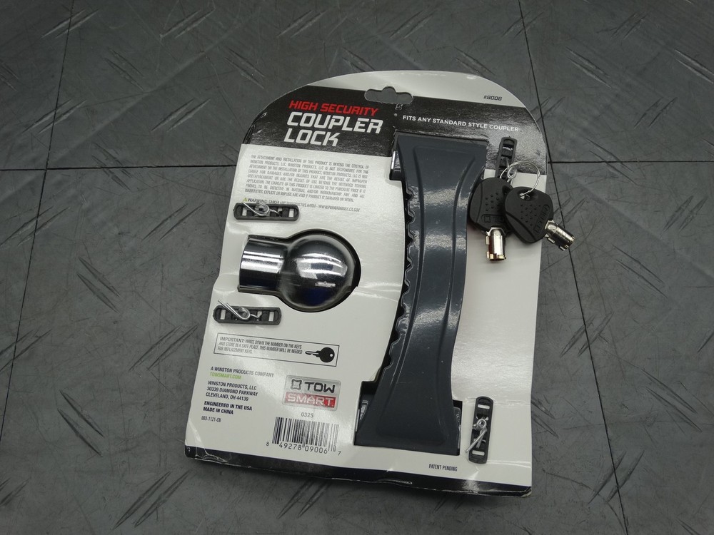 TowSmart ProClass Heavy Duty Coupler Lock 9006