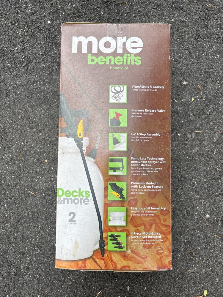 Deck and more Smith 2-Gallon Plastic Handheld with Adjustable Spray
