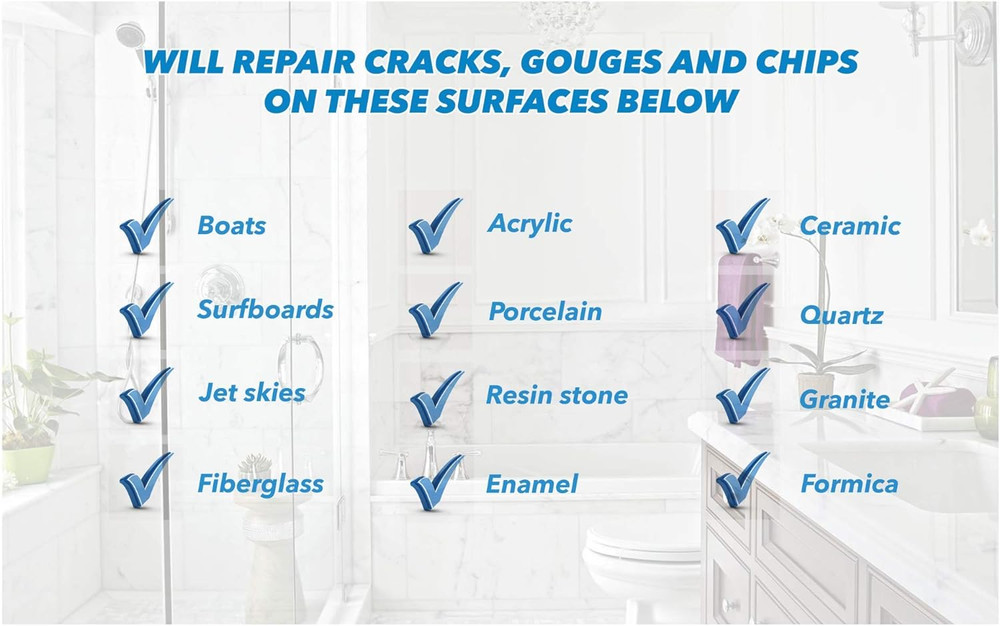 Tub and Shower Repair Kit - White