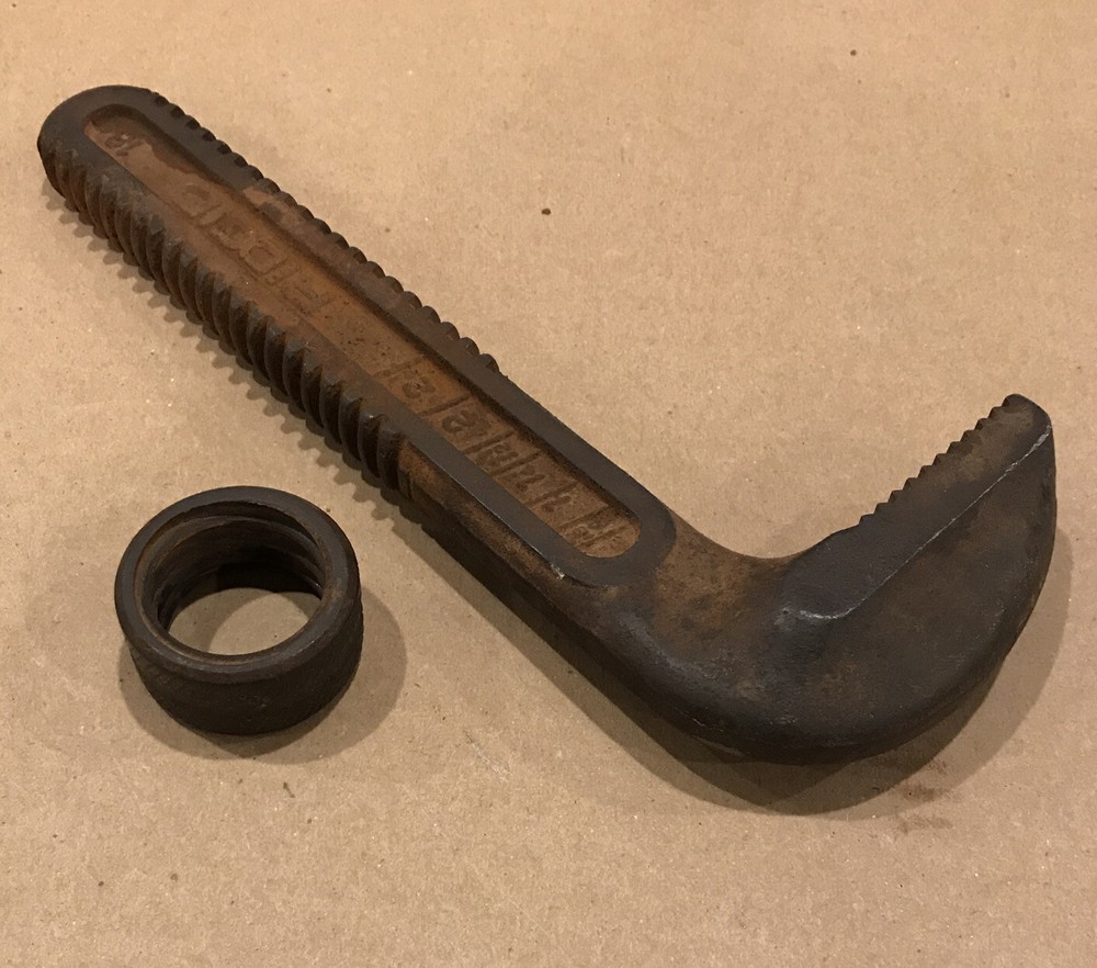 Genuine Ridgid 18" Hook Jaw and Nut Threaded Ring
