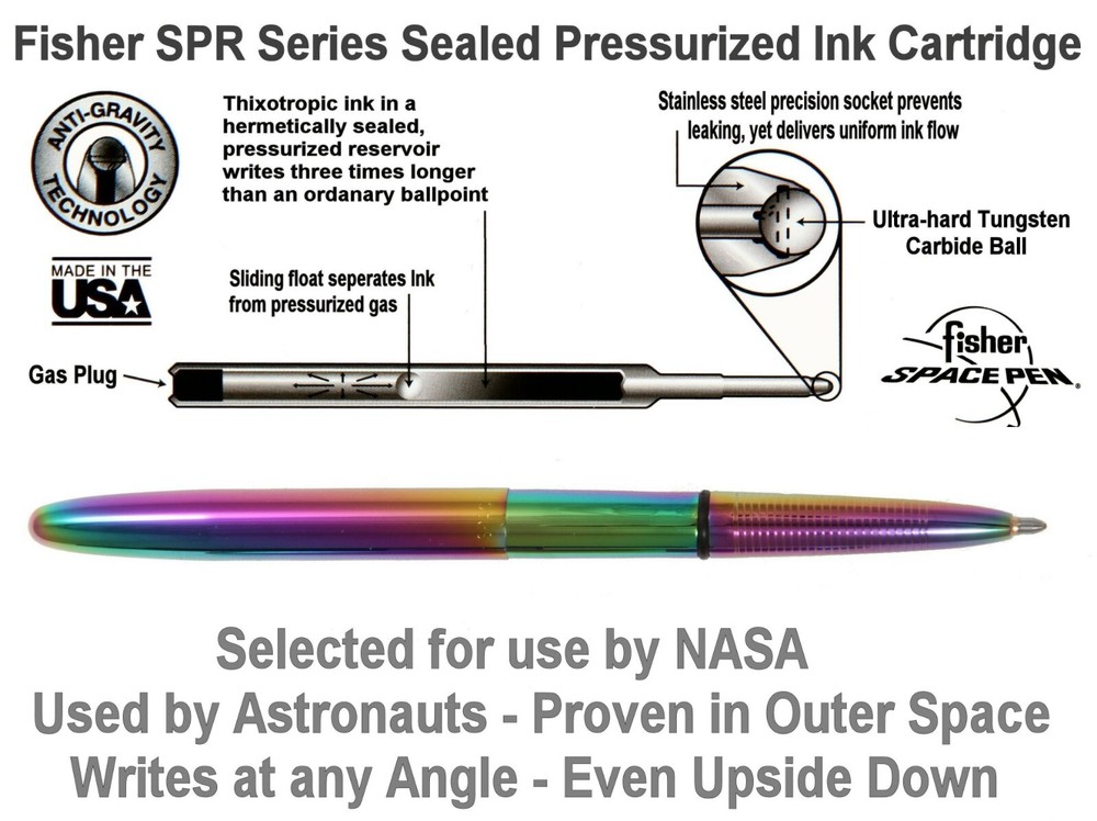 Fisher Space Pen #400RB / Rainbow Titanium Nitrite Pen