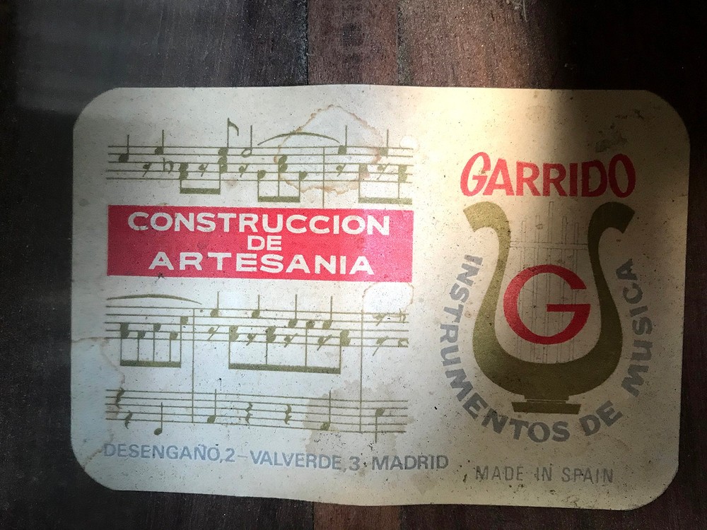 Classical Guitar by Garrido 1950s (Spain)