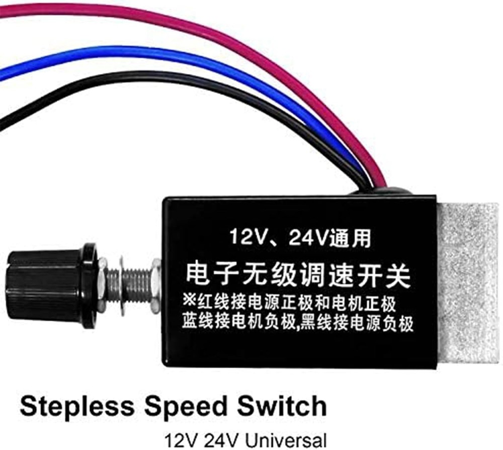 DC Motor Speed Controller Universal DC 2V 24V 0A Electronic Stepless Speed Re...