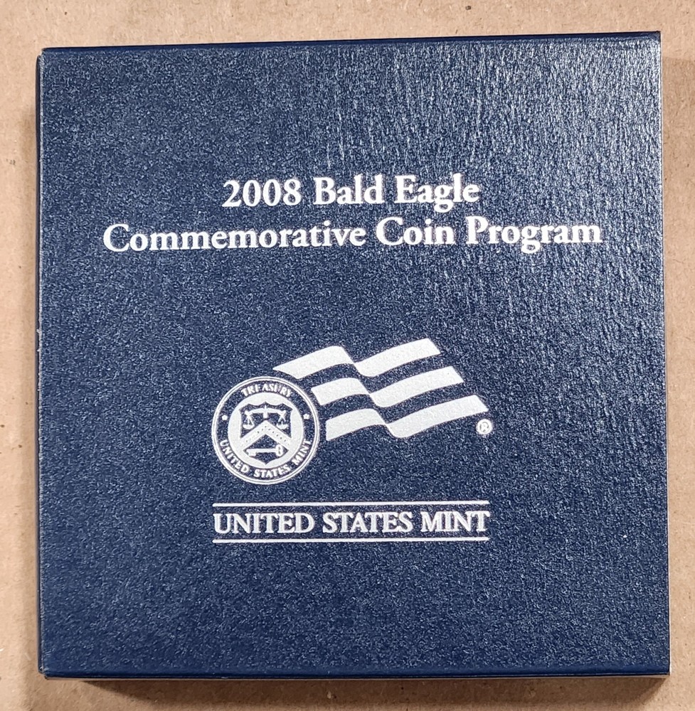 2008-P 🇺🇸 Bald Eagle Commemorative Silver PROOF Dollar 🇺🇸 90% Box OGP & COA