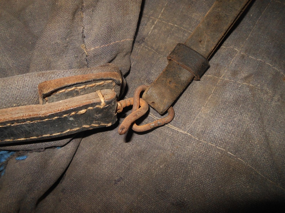 WW2 German Luftwaffe Rucksack - BLUE / GREY CANVAS COMBAT RUCKSACK - NICE!