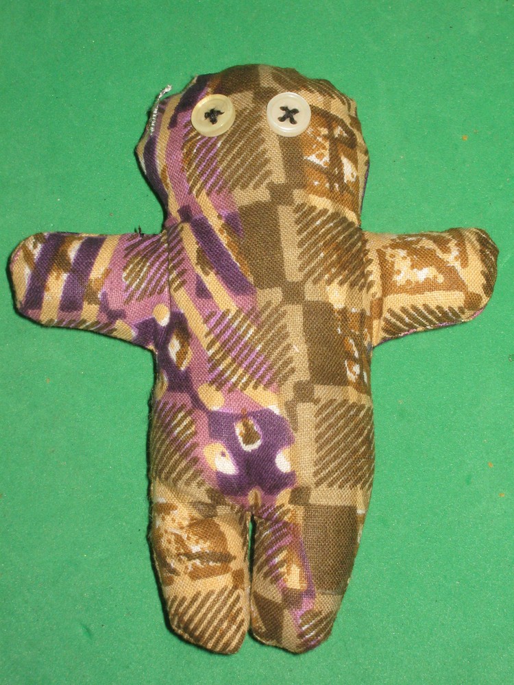 VOODOO DOLL-POPPET-HANDMADE- 4 1/2"