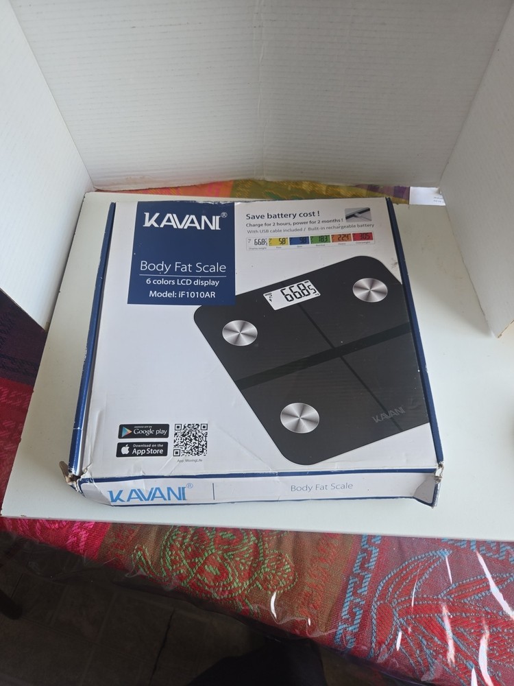 KAVANI smart body fat scale  LCD display APP