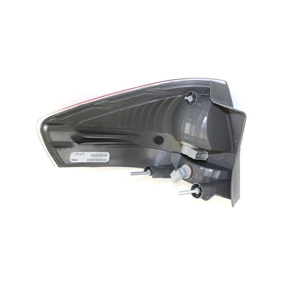 Halogen Tail Light Set For 2008 Ford Focus Clear & Red Lens w/ Bulbs 2Pcs