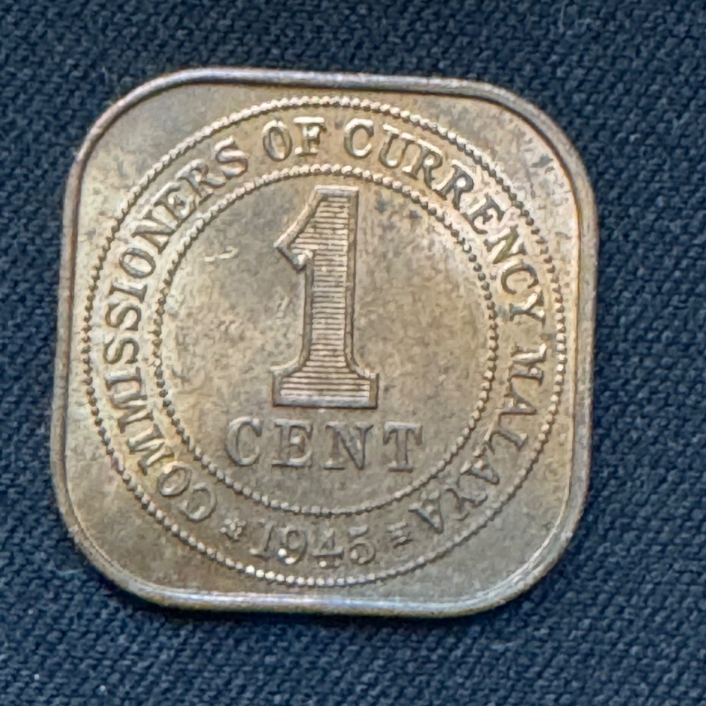 1940 - 1945 Malaya 1 cent collection - Some Uncirculated